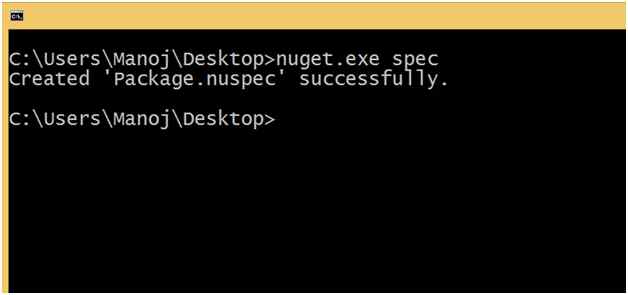 Command To Create Manifest File